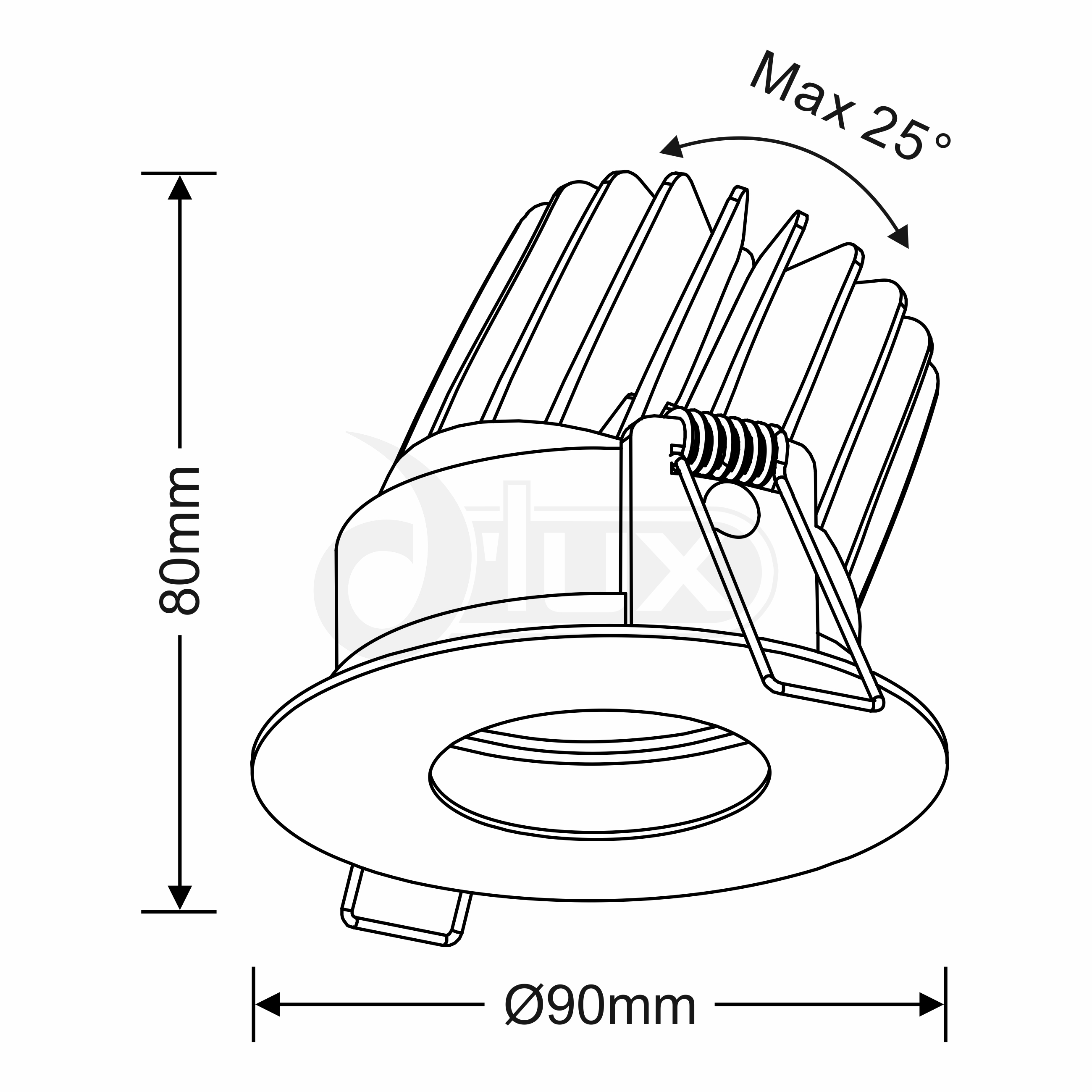 Boro 15 Recessed Ceiling Luminaires Dlux Round Recess Ceiling
